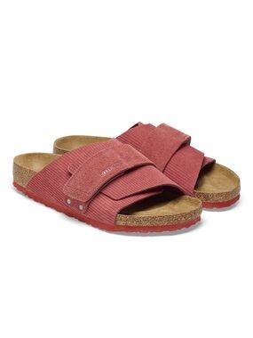 BIRKENSTOCK Kyoto Suede Embossed
Color: Corduroy Sienna Red size 38 US 7-7.5